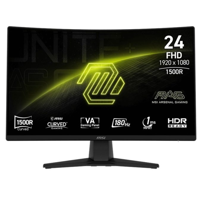 Monitor MSI MAG-242C 24" Curvo FHD 180Hz 4ms - Experiencia Visual Inigualable