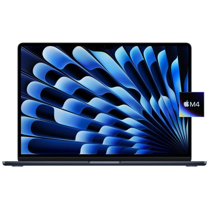 Apple MacBook Air 15.3" M4, 16GB RAM, 256GB SSD, Pantalla Liquid Retina, color medianoche, Wi-Fi 6