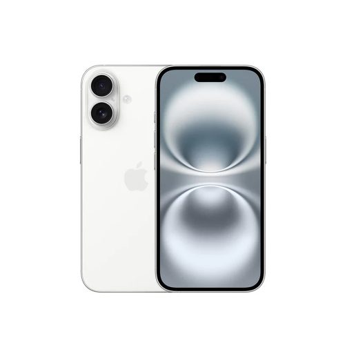 iPhone 16 Apple 256GB 5G, 6.1” OLED, 8GB RAM, Blanco, Dual SIM, Cámara 48MP - Potente y Versátil
