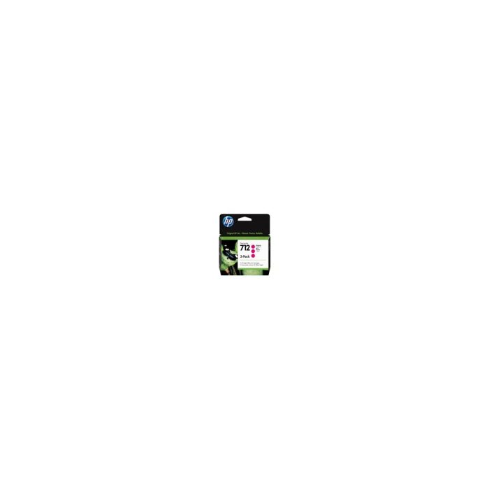 Cartucho de tinta HP 712 magenta, 29 ml, paquete de 3, original para impresoras DesignJet