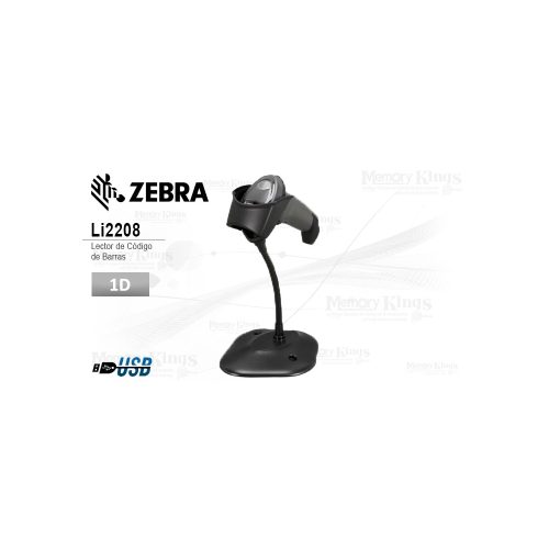 Lector de código de barras Zebra LI2208 1D, con conexión USB, ideal para comercio y logística