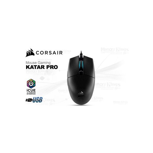 Mouse Gaming Corsair Katar Pro – Ultraligero, 12.4K DPI, alto rendimiento para jugadores