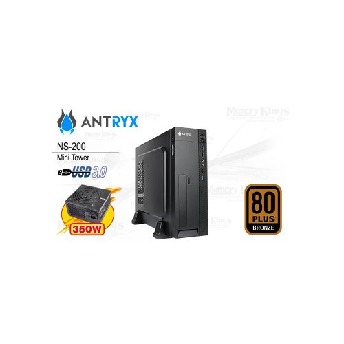 Fuente de Poder Antryx Xtreme 350W 80 Plus Bronze - Compacta y Eficiente para PC