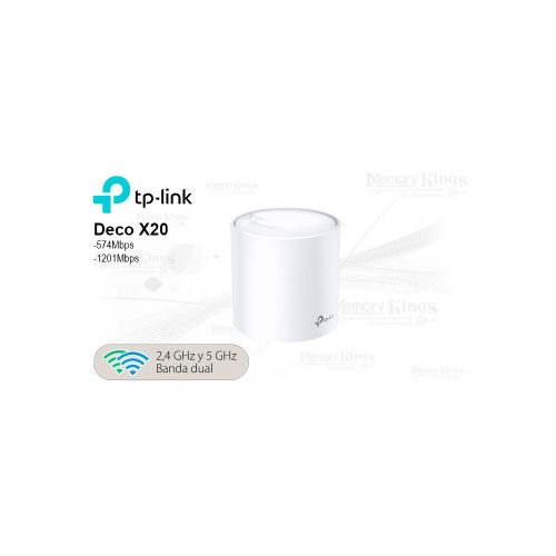 Router TP-LINK Deco X20 Mesh AX1800 Dual Band, alta velocidad y cobertura excepcional