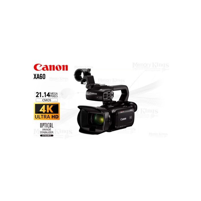 Cámara de video Canon XA60 4K con zoom 20x y pantalla LCD de 3.5" - Captura profesional