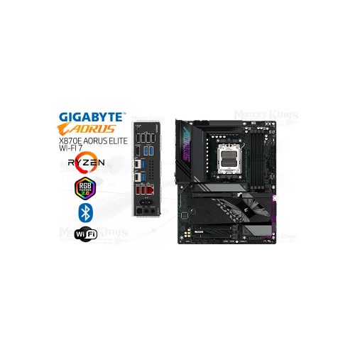 Placa base Gigabyte X870E Aorus Elite WiFi 7 ATX para alto rendimiento y conectividad avanzada