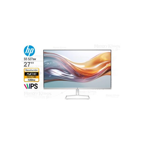 Monitor HP 27" Serie 5 527sw IPS FHD 100Hz - Pantalla ideal para gaming y trabajo, colores vibrantes