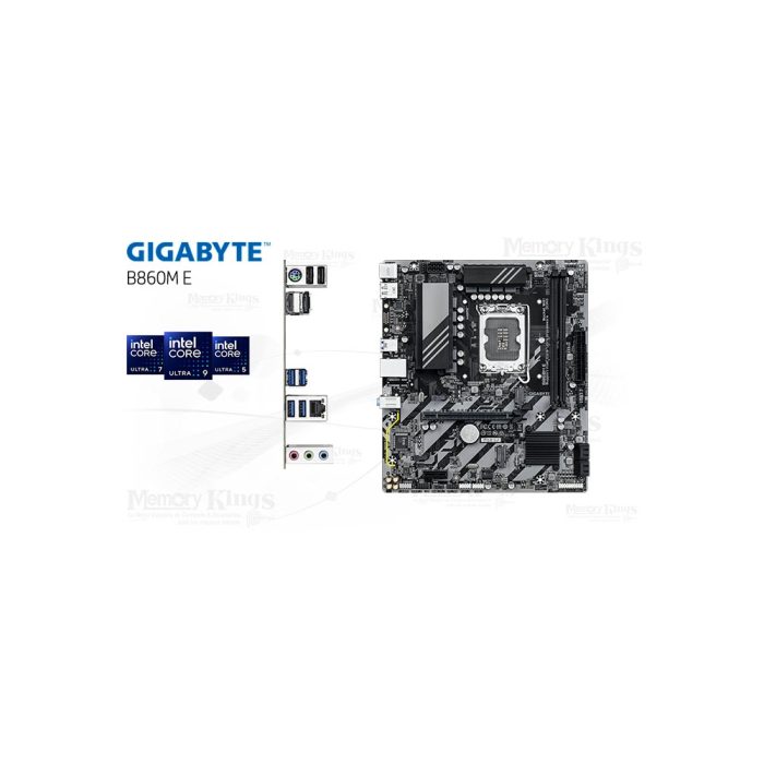 Placa base Gigabyte B860M E D5 mATX - Alto rendimiento, compatibilidad y diseño compacto