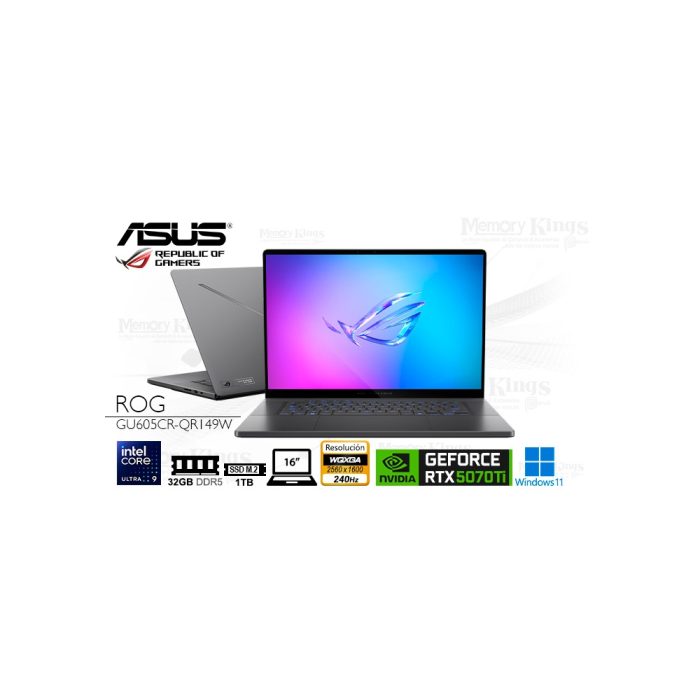 Asus ROG Zephyrus G16 - Laptop Ultra 9, 16" FHD, 32GB RAM, 1TB SSD, RTX 5080 Ti, Windows 11 Home