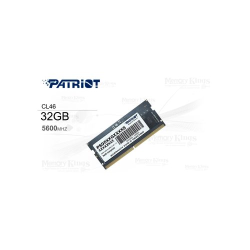 Memoria RAM Patriot SODIMM DDR5 32GB 5600MHz CL46 para laptops - Rendimiento superior y velocidad extrema
