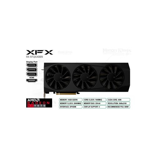 Tarjeta Gráfica XFX Radeon RX 9070 16GB 256-bit Overclock, Rendimiento y Estilo Quicksilver