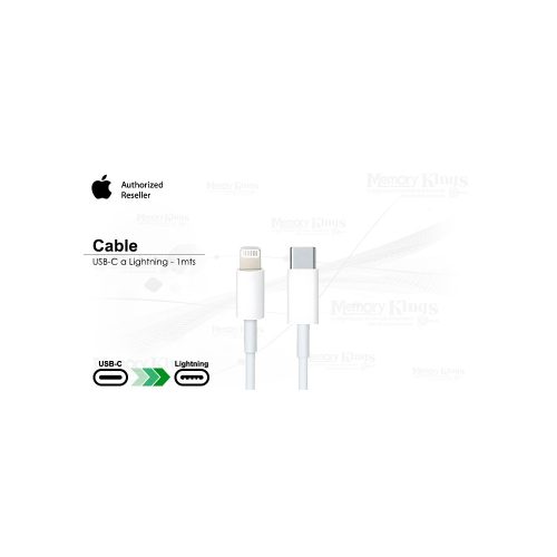Cable USB-C a Lightning Apple 1 metro, carga rápida y alta velocidad, compatible con iPhone y iPad