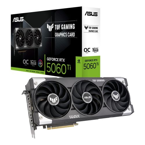 Tarjeta de Video ASUS RTX 5060 TI 16GB - Rendimiento Superior para Gaming y Creación de Contenido