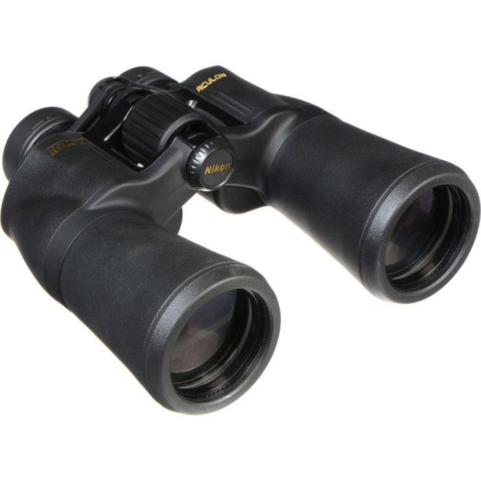 Binoculares Nikon Aculon A211 12x50 - Potente visión en 12 aumentos, color negro, ideales para aventuras exteriores