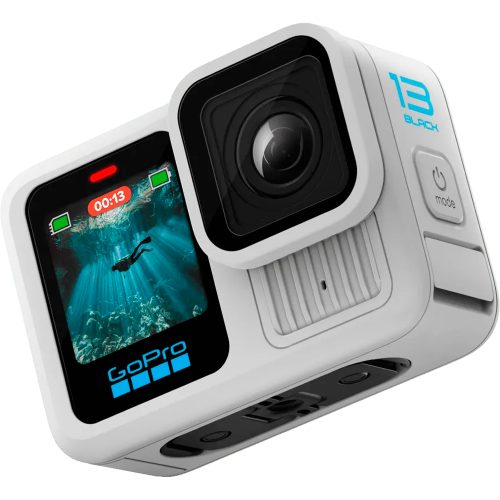 GoPro Hero 13 blanca - cámara de acción 4K, resistente al agua y con estabilización avanzada.