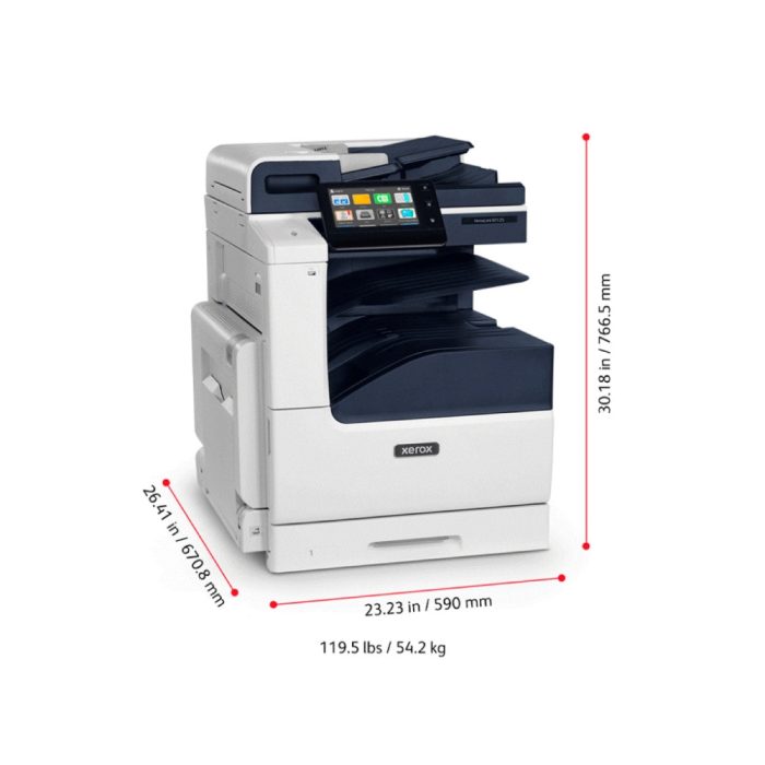 Impresora multifuncional Xerox VersaLink B7135VD A3 35ppm, 220V, alta eficiencia y calidad profesional