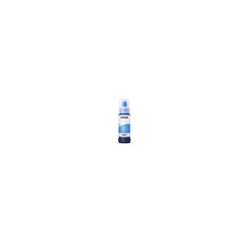 Tinta cisterna Epson T555 cian original para impresoras EcoTank L8160 y L8180 - Recarga fácil