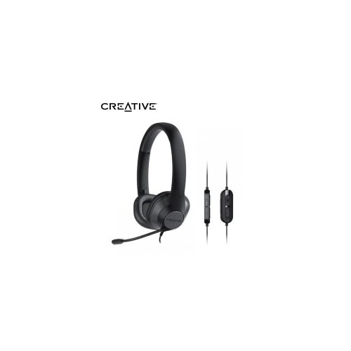 Auriculares Creative HS-720 V2 con micrófono, USB-A, cancelación de ruido, ligeros y cómodos - negros