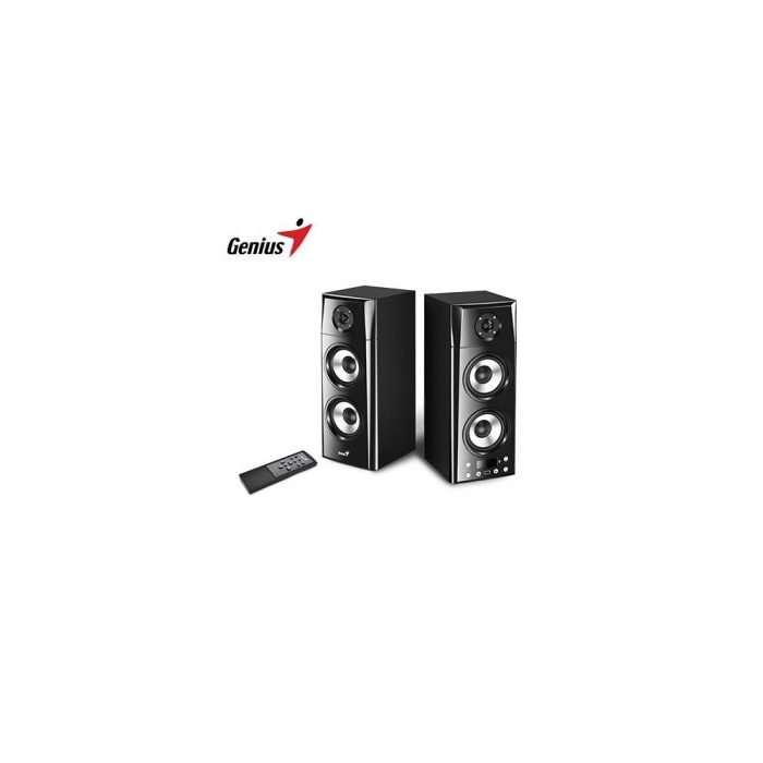 Parlante Genius SP-HF2800BT 60W Bluetooth de madera con conexión USB - Sonido potente y elegante