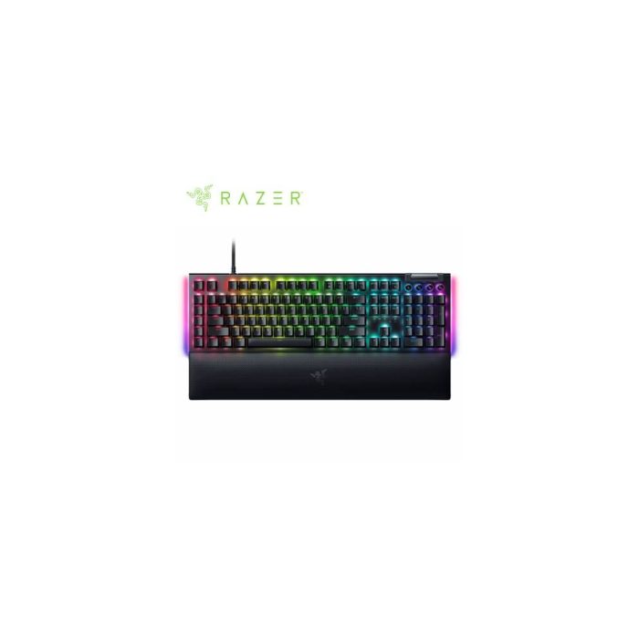 Teclado mecánico Razer BlackWidow V4 USB-C con retroiluminación Chroma y switches verdes, 8000Hz