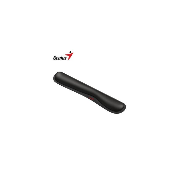 Reposamuñecas Genius G-WP 100 para teclado, color negro, cómodo y ergonómico para largas sesiones