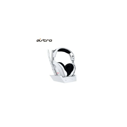 Audífonos inalámbricos Astro A50 con micrófono para PS5, PC y Xbox - Base blanca y conexión Lightspeed
