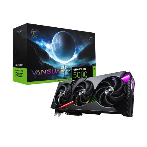 Tarjeta de video MSI GeForce RTX 5090 VANGUARD 32GB GDDR7, PCIe Gen 5.0 para rendimiento extremo