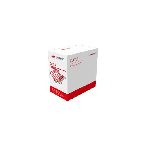 Cable de red Hikvision CAT6 U/UTP para exterior - Alta velocidad y durabilidad para conexiones estables