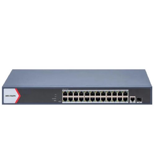 Switch Hikvision DS-3E1526P-EI de 24 puertos, Gigabit Smart con PoE, alto rendimiento y confiabilidad