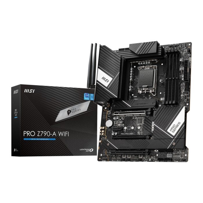 Placa base MSI PRO Z790-P WiFi ATX - LGA 1700, 4x DDR5, 192 GB, 7000 MHz OC, compatibilidad avanzada
