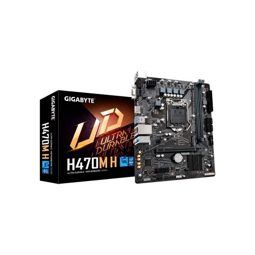Placa base Gigabyte H470M H - M-ATX, 32GB DDR4, 2933MHz, HDMI y DVI, ideal para tu PC gaming