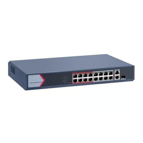 Conmutador inteligente Hikvision DS-3E1518P-SI PoE+ 16 puertos 10/100/1000 + 2 Gigabit SFP
