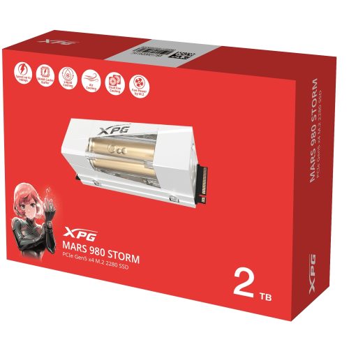 Adata MARS 980 2TB SSD M.2 PCIe Gen5 - Velocidad Ultra Rápida 14,000/13,000 MB/s