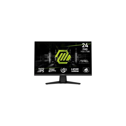 Monitor MSI MAG-244F de 24" FHD, Rapid IPS, 200Hz y 0.5ms - Ideal para Gaming y Trabajo