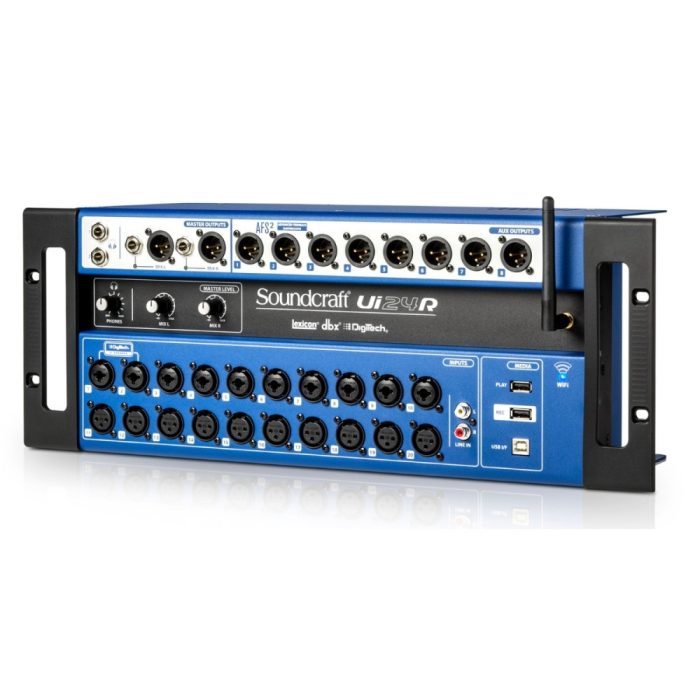 Consola mezcladora digital Soundcraft SCR-5076585-01, 16 canales, con conectividad USB y efectos integrados