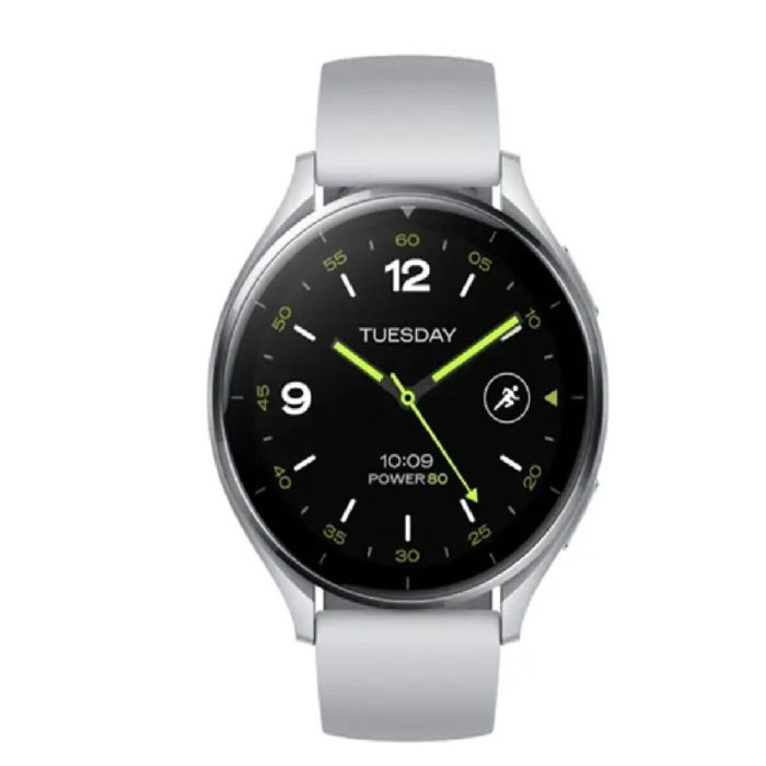 Reloj inteligente Xiaomi Watch 2 con caja plateada y correa gris de TPU - Elegante y funcional