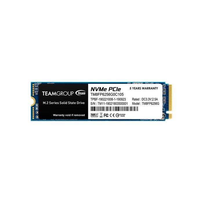 SSD TeamGroup MP33 256GB M.2 PCIe NVMe, velocidad superior y gran capacidad para mejorar tu PC