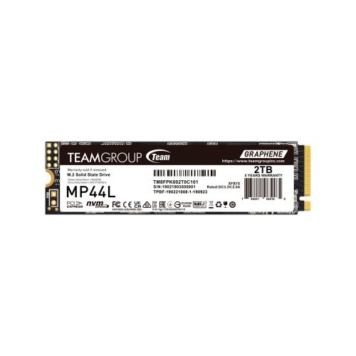 Teamgroup MP44L SSD M.2 PCIe 4.0 de 2TB - Velocidades ultrarrápidas y alto rendimiento NVMe