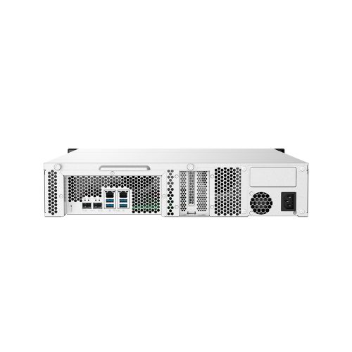 QNAP TS-832PXU-RP, NAS de 8 bahías, 4GB RAM, 10GbE, soporte RAID, montable en bastidor, 2U