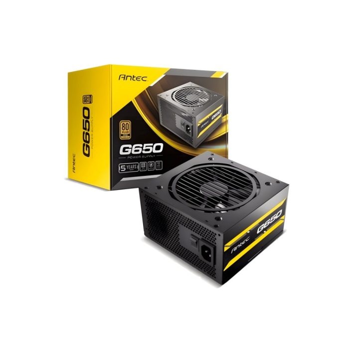 Fuente de Poder ANTEC Atom G650 EC 650W 80+ Gold, Eficiencia y Rendimiento Premium para Gaming