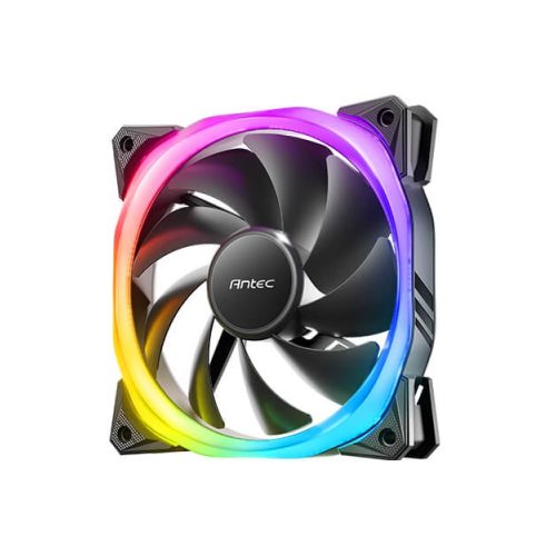 Ventilador ANTEC FUSION 120 ARGB - Alta Velocidad, Iluminación RGB, 3 Conectores, Refrigeración Eficiente