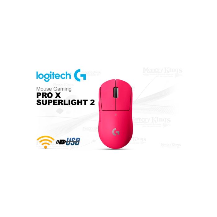 Mouse Gaming Logitech G Pro X Superlight 2 Inalámbrico Rosa - Ligero, Precisión Óptima, Rendimiento Superior