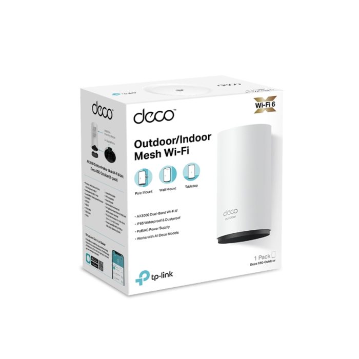Router TP-LINK Deco X50 Outdoor AX3000 Mesh: Alta Velocidad Wi-Fi 6, Conectividad Amplia
