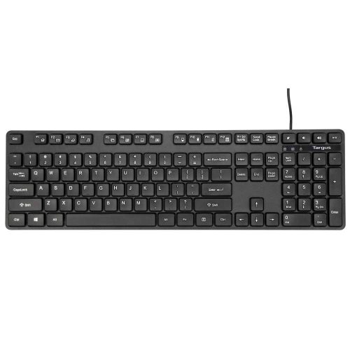 Teclado Targus AKB30US USB Español QWERTY Negro, 108 Teclas, Compatible con Windows y macOS