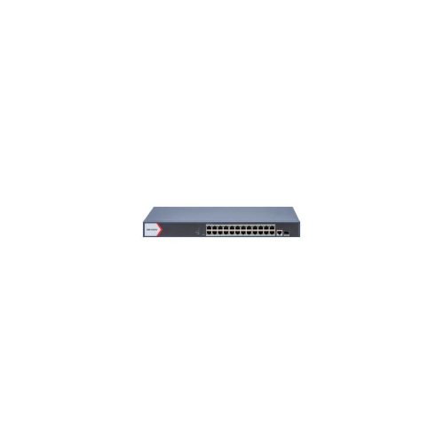 Switch PoE HIKVISION 24 Puertos 1000M, 370W, Conexión RJ45 y SFP, Ideal para Redes Inteligentes