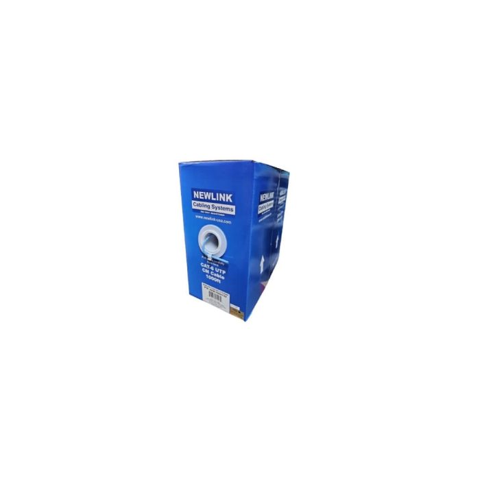 Cable UTP Cat6 Interior Newlink 4 PARES 23AWG Azul - 305M Ideal para Conexiones Rápidas