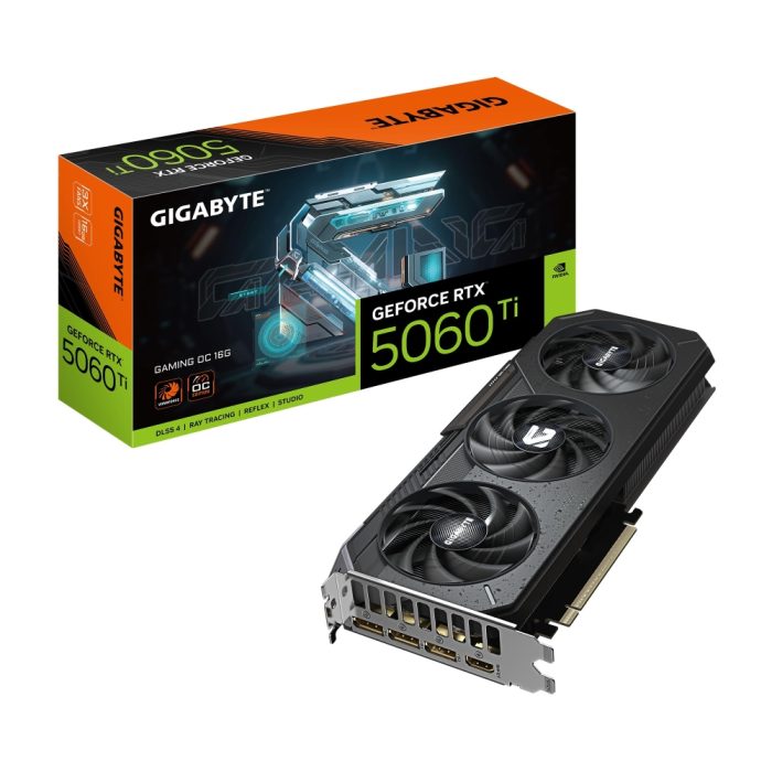 Tarjeta de Video GIGABYTE GeForce RTX 5060 Ti 16GB GDDR7 PCIe 5.0 – Alto Rendimiento y Eficiencia gráfica