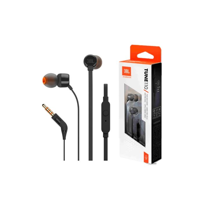 JBL T110 - Auriculares In-ear con Sonido Potente y Diseño Ligero - Perfectos para tu Música
