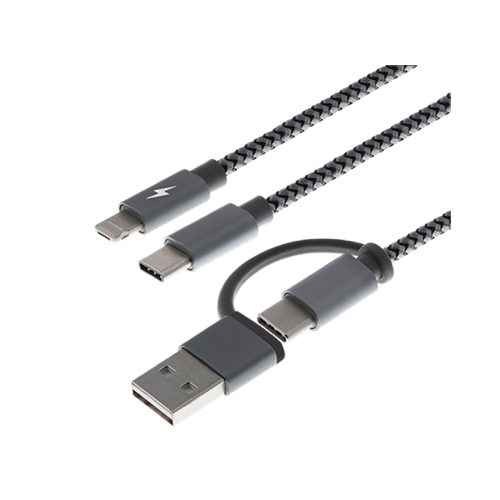 Xtech Cable USB 1.2m Tipo A/C a Micro USB o Lightning - Carga Rápida y Versátil
