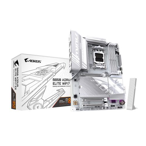 Placa Base Gigabyte AM5 B850 A Elite WF7 Ice para Procesadores AMD - Alto Rendimiento y Conectividad